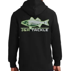 J&H Tackle Neon Striped Bass Hoodie